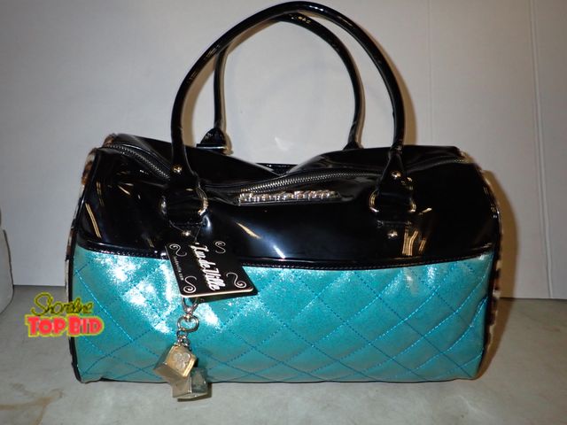 Lot 59-58005 - New Lux de Ville Route 66 Handbag Black and Blue Sparkle Colorway