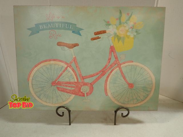 Lot 59-43166 - Life Is A Beautiful Ride Wall Decor 20" x 14"