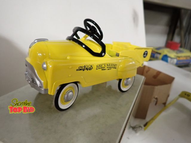 Lot 59-43124 - Hallmark Metal Dump Truck No. 742 Jet Flow Drive 8" long, Mint Condition
