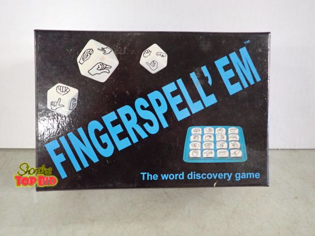 Lot 59-58008 - Fingerspell the World Discovery Game a Specialized Variant of the Classic Word Search Game Boggle in...