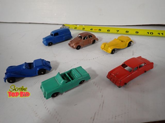 Lot 59-43116 - Six 3" Die-Cast Tootsie Cars 1/64 Scale 1950s-1960s