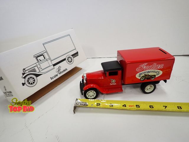 Lot 59-43144 - Die-Cast Freight Truck Bank 8" Indian Frt Body, Mint Condition with Original Box