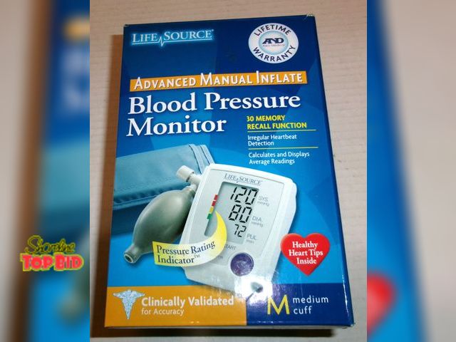 Lot 59-74533 - New Life Source Advanced Manual Inflate BLOOD PRESSURE MONITOR - Medium