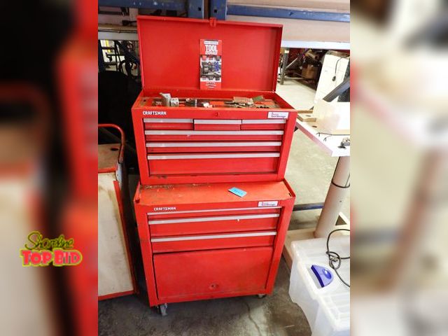 Lot 59-38309 - Craftsman Double Tool Chest includes Misc Tools and More