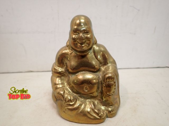 Lot 59-14395 - Vintage Brass Laughing Budha 3 1/2" tall