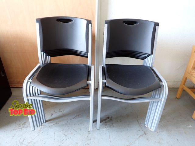 Lot 59-20023 - 12 Stacking Chair by Lifetime, contoured for comfort and designed for durability