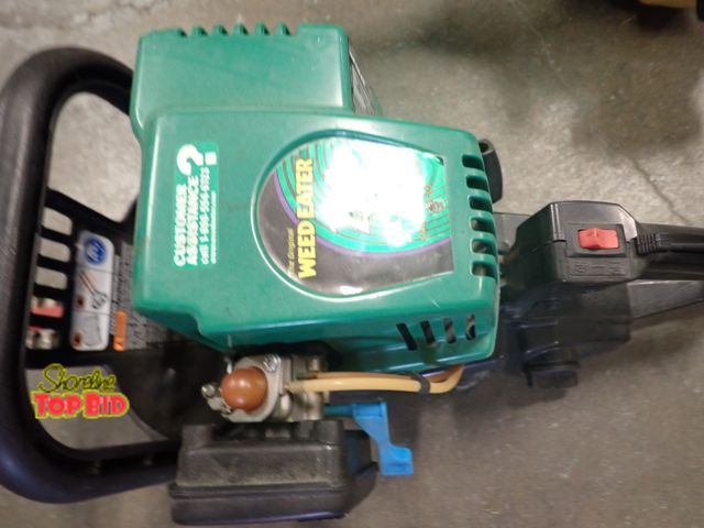 Lot 59-43696 - Gas Powered Weed Eater Feather-Lite Weed Wacker &amp; 22" Excalibur Bush Trimmer - Works