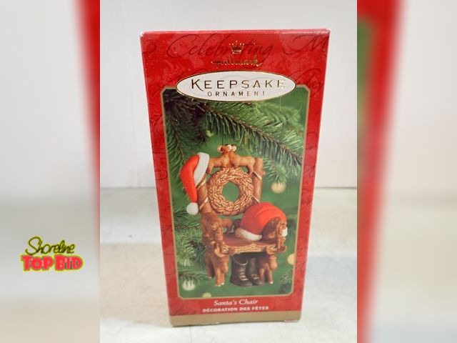 Lot 59-41705 - Hallmark keepsake Santa's chair ornament