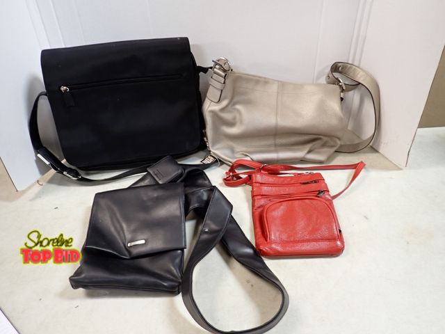 Lot 59-41769 - 4 Gently used handbags includes vintage coach