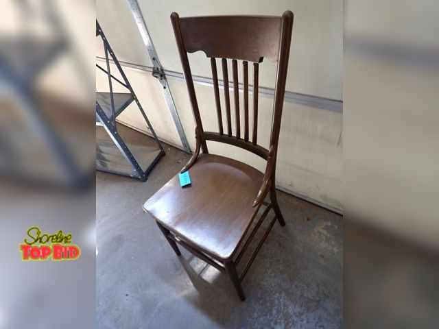Lot 59-38324 - Antique Spindle Back Chair Sturdy, Good Condition