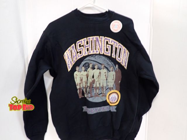 Lot 59-45164 - New Old Stock Vintage 1990s University of Washington Huskies Crewneck Sweatshirt, Size Medium