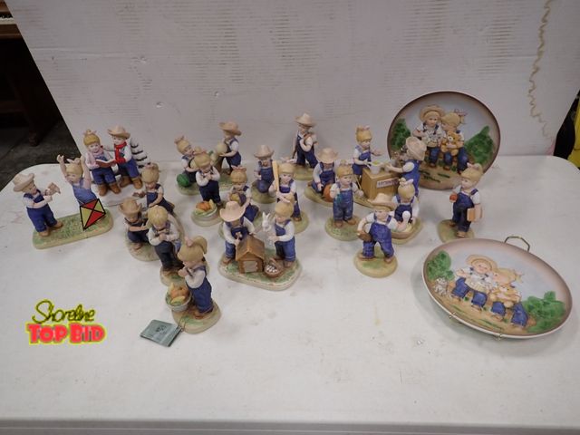 Lot 59-33253 - Denim Kids Collection of Figurines and Plates