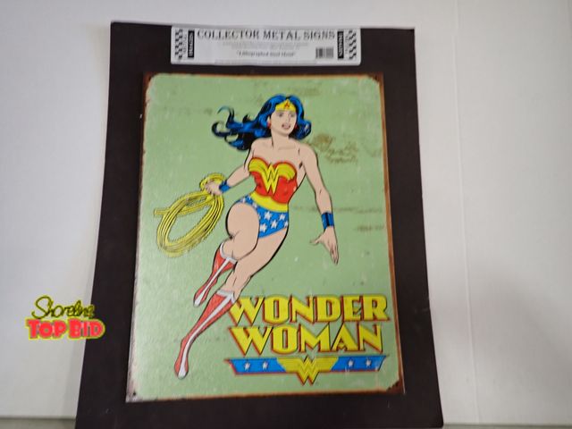 Lot 59-58150 - Collector's Metal Wonder Woman Sign