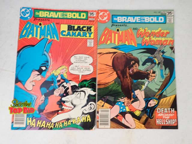 Lot 59-51050 - 2 Vintage DC Comic Books Batman &amp; Wonder Woman. Batman and Black Canary