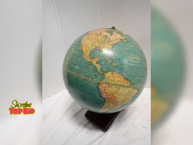 Lot 59-10397 - Ca. 1940s No. 105 10 1/2" Crams Universal Terrestrial Globe Manufactured by the George F. Cram Compa...