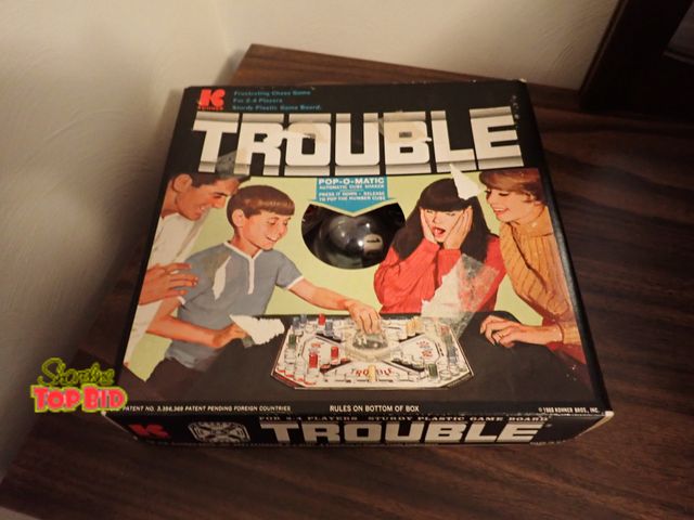 Lot 59-43241 - Vintage Trouble Board Game - Complete in Original Box