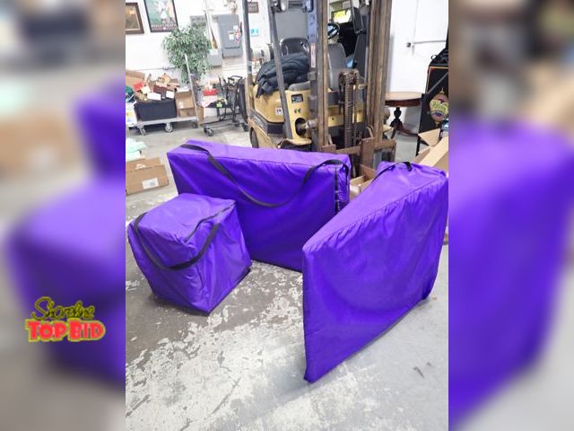 Lot 59-41497 - Encased foam exercising padded square, rectangle and wedge