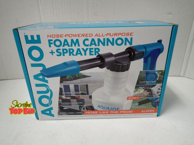 Lot 59-21478 - New Aqua Joe Foam Cannon &amp; Sprayer