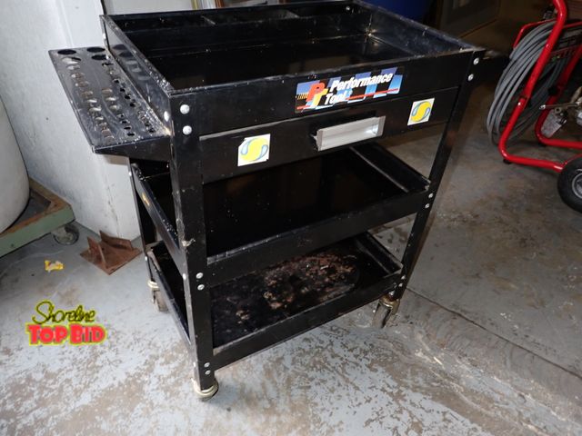 Lot 59-43896 - Heavy Duty 3-Tier Tool Cart by Performance Tool