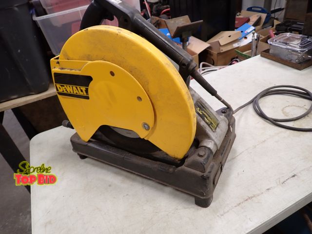 Lot 59-60242 - DeWalt 14" Chop Saw with Tiles Blade