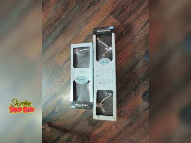 Lot 59-92007 - new Brushed Nickel towel holders American standard new 24in + 18in. very expensive online almost 200...