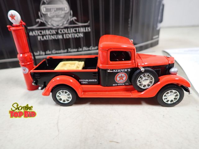 Lot 59-41744 - Matchbox die cast 1934 International pick up with pump