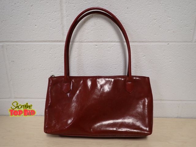 Lot 59-10663 - Hobo International red Smooth Leather Shoulder Bag, Gently Used, Very Nice Condition