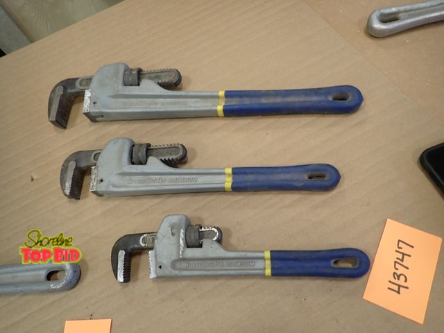 Lot 59-43747 - Aluminum Lightweight Pipe Wrenches by Brass Craft, Heavy Duty