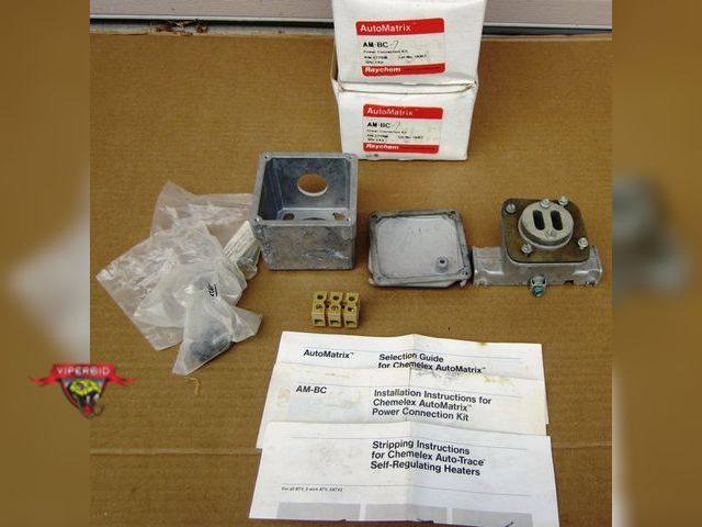 Lot 7-132513 - (3)  unused, old stock Raychem heat transfer tape power connection kits with instructions.  These ha...