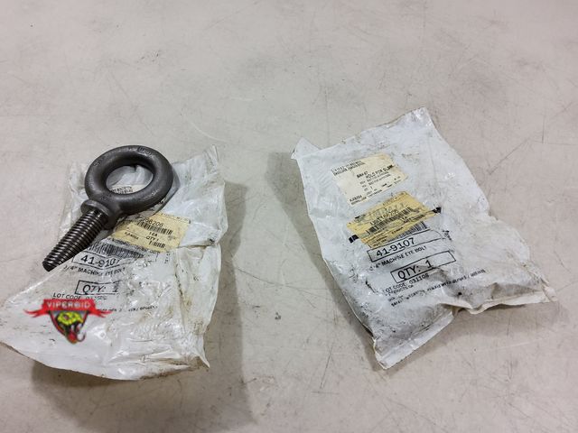 Lot 7-134315 - New! (2) Kimball 3/4" Machine eye bolts. #41-9107.