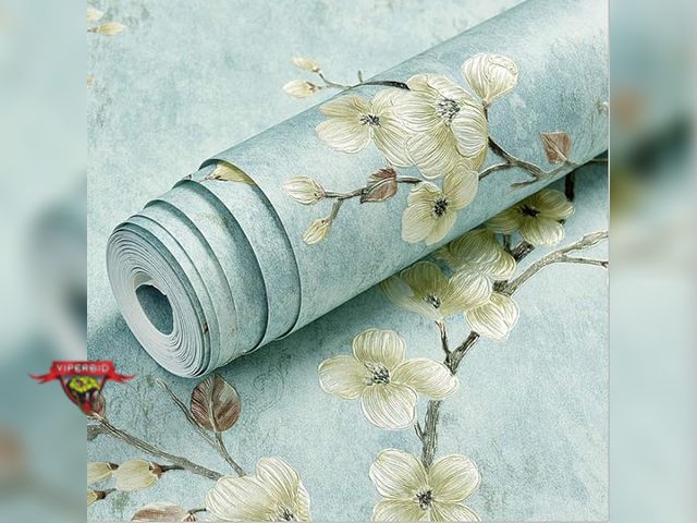 Lot 7-134137 - Q QIHANG Country Retro Pastoral Style Non-Woven Embossed Pattern Living Room Bedroom Non-Pasted Wall...