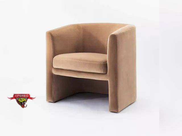 Lot 7-135903 - New! Retail value $350! Vernon upholstered barrel accent chair. Dimensions (Overall): 29 Inches (H) ...