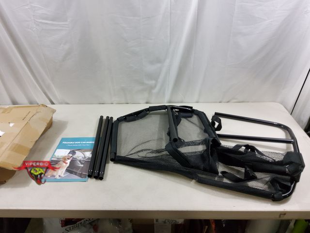 Lot 7-123360 - Mesh foldable dog car barrier.