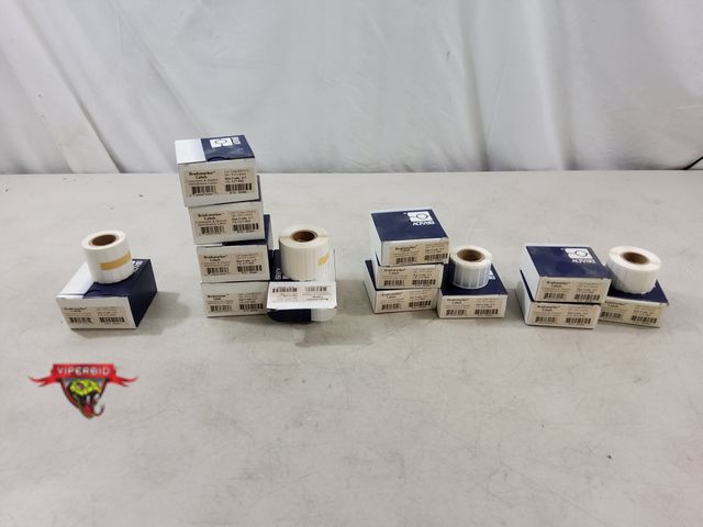 Lot 7-134807 - (5)  Boxes of 500 - Brady CL-117-502 labels, (1) Box of 500 - Bradly CL-117-619 labels, (4) Boxes of...