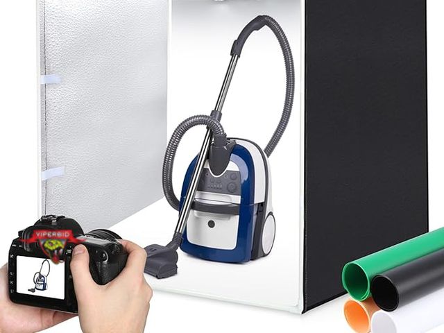 Lot 7-130408 - Puluz 32" Led photo studio light box.