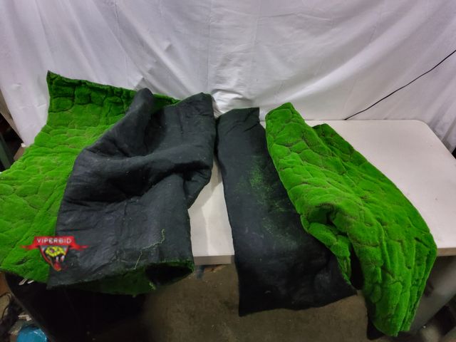 Lot 7-131250 - (2) Artificial moss mats for DIY Products. 38" X 78" &amp; 40" X 80".