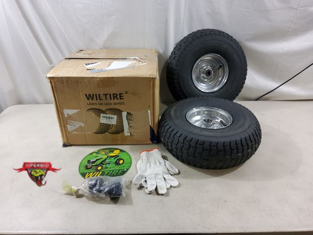 Lot 7-134363 - (2) Wiltire pneumatic lawn mower tires. 15 X 6.000-6