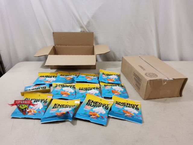 Lot 7-134925 - (24) Packs of  Tandy Energy Bursts. Caffeine Gummy Candy. Best by: 2/2026. 50mg of Caffeine per pack...