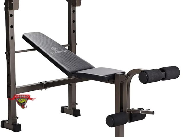 Lot 7-131905 - Stamina bench and rack combo.