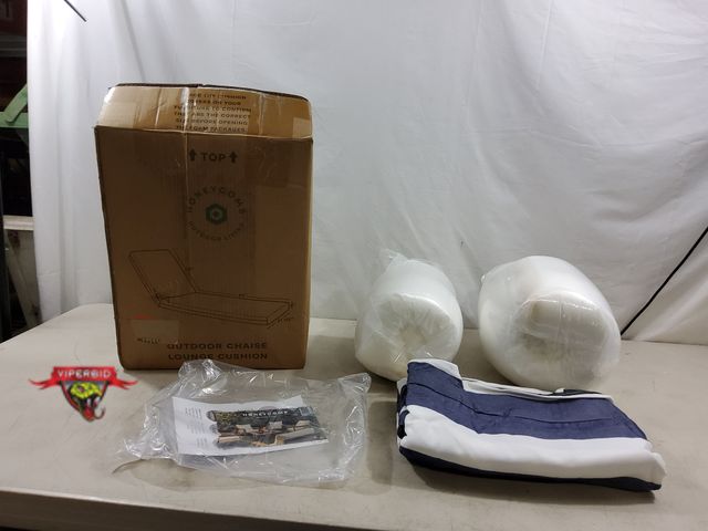 Lot 7-134230 - New! Outdoor chaise lounge cushion. See picture for dimensions.