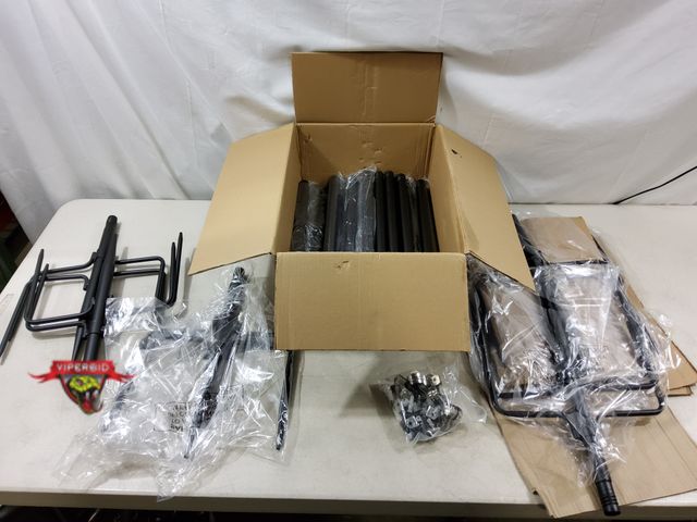 Lot 7-131133 - New! 6-Pack Metal string light poles. 8 ft.