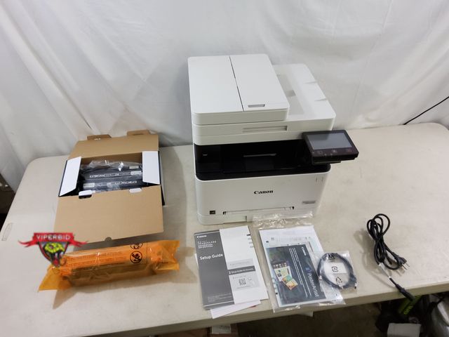 Lot 7-134051 - Canon Color Image Class MF654Cdw multifunction printer with toner cartridges. Print / Copy / Scan. T...