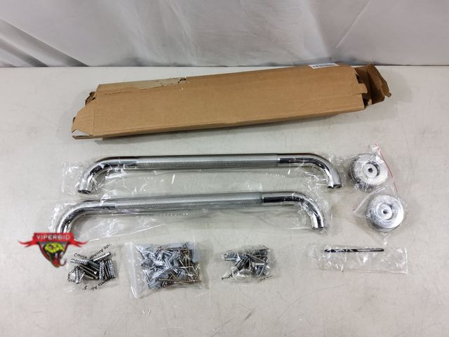 Lot 7-134320 - New! (2) 18" Polished nickel grab bars.