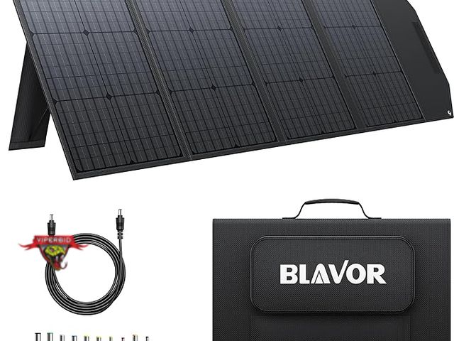 Lot 7-130916 - Retail value $199! Blavor 120W Portable / Foldable Solar Panel. Model PN-120P.