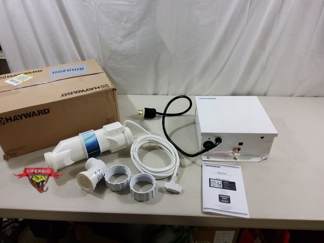 Lot 7-131062 - Retail value $1,000! Hayward W3AQ-TROL-RJ-TL AquaTrol Salt Chlorination System for Above-Ground Pool...