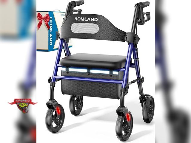 Lot 7-134306 - Homland R2 Rollator walker with seat.