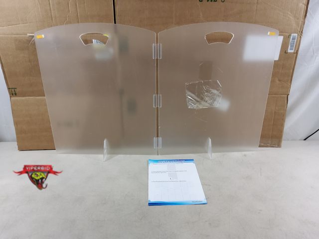 Lot 7-133897 - 23"H X 38"W Clear acrylic pet gate.