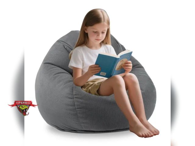 Lot 7-131185 - New! Lpmoera memory foam bean bag chair for kids. 37"D x 37"W x 24"H
