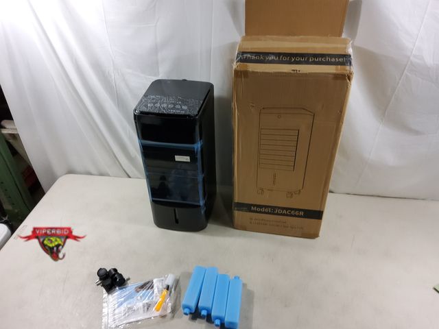 Lot 7-134649 - Evaporative Air Cooler with (4) Ice Packs. Tested to Turn on (9"W x 10"D x 20-1/2"T)