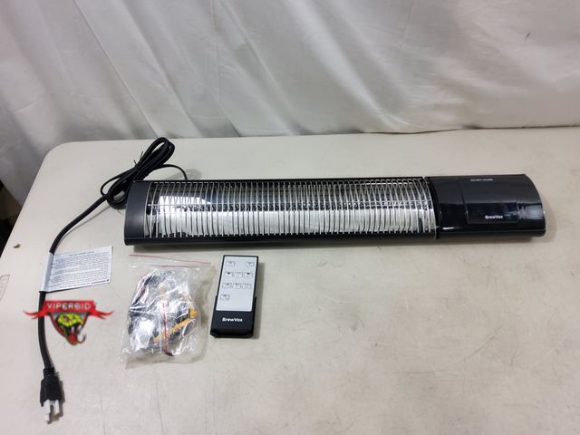 Lot 7-131510 - Retail $129! BrewVox WiFi Infrared Electric Outdoor Patio Heater. Smart App-Controlled with Remote o...